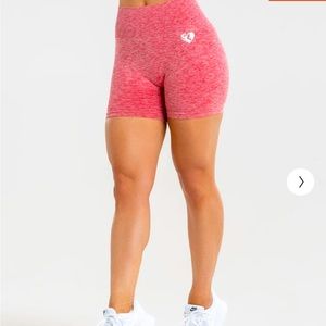 WOMENS BEST MOVE SEAMLESS SHORTS- Red Marl- Size S